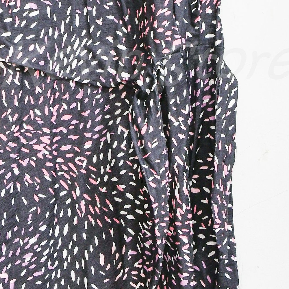 NWT Nicole Miller Ladies' Knot Dress Navy/Pink - Picture 7 of 8